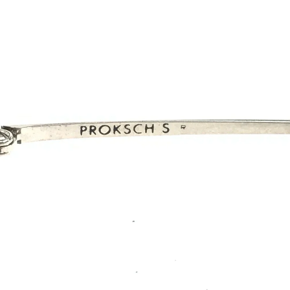 Proksch's Sunglasses M 44 8 Gray Round Cat Eye Wrap Wire Frames w Black Lenses